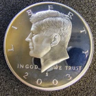 2003-S Proof Silver Kennedy Half Dollar - 90% Silver- Deep Cameo -San Francisco