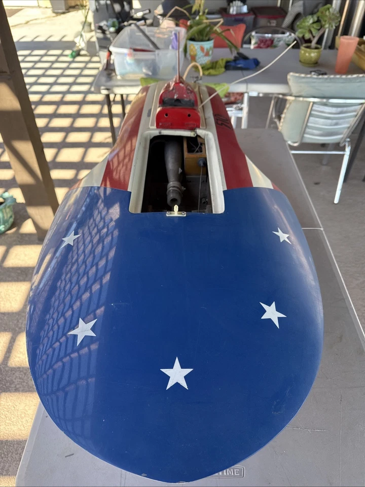 Vintage 45” Shovel Nose Hydro RC W/Custom Tune Pipe & Running Hardware - Image 2 of 4