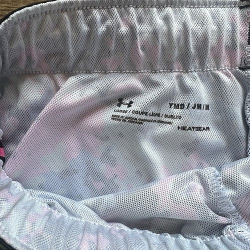 Under Armour Girls Youth Athletic Neon Running Shorts Size YMD - Picture 3 of 4