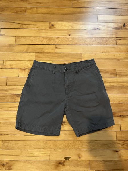 Patagonia Organic Cotton Shorts Mens Size 34 Gray Chino Outdoor Casual