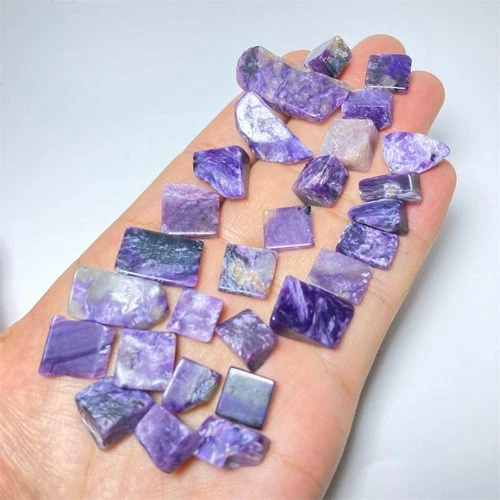 62g  Natural Purple Charoite Raw Healing Polished Stone Specimens F144