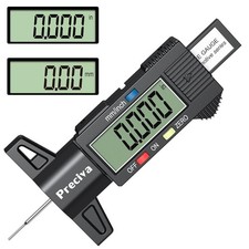 Tyre Tread Depth Gauge 0-25.4mm/Inch Digital Tire Surface Checker UK Tyres