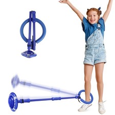 Astrell Skip Ball for Kids with Flashing Lights - Indoor Outdoor Game Blue