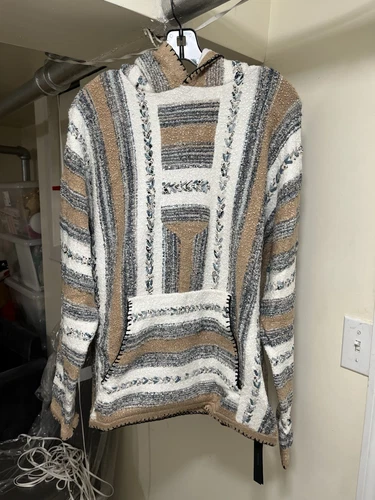 Amiri Felpa con Cappuccio Bandana Intrecciata a Righe Tg M