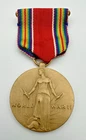 Vintage Original WWII Campaign & Service Victory Medal / Ribbon - US Military