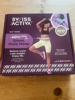 Swiss Activa+ S5.S+ Silent Smart Hula Hoop Infinity Weighted Counter 24-44in NEW