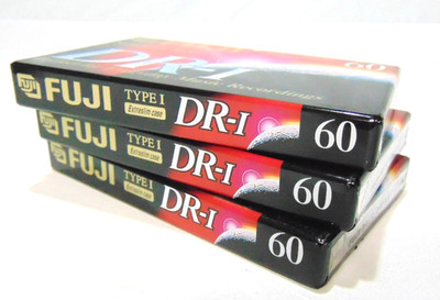 Fuji DR-I 60 3pk Audio Cassette Tapes New Sealed