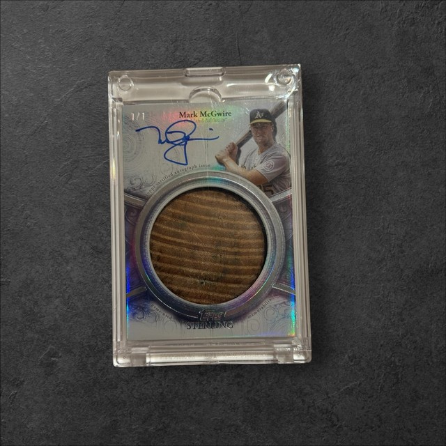 2025 Topps Sterling Mark McGwire Bat Knob Relic Auto 1/1 - Athletics