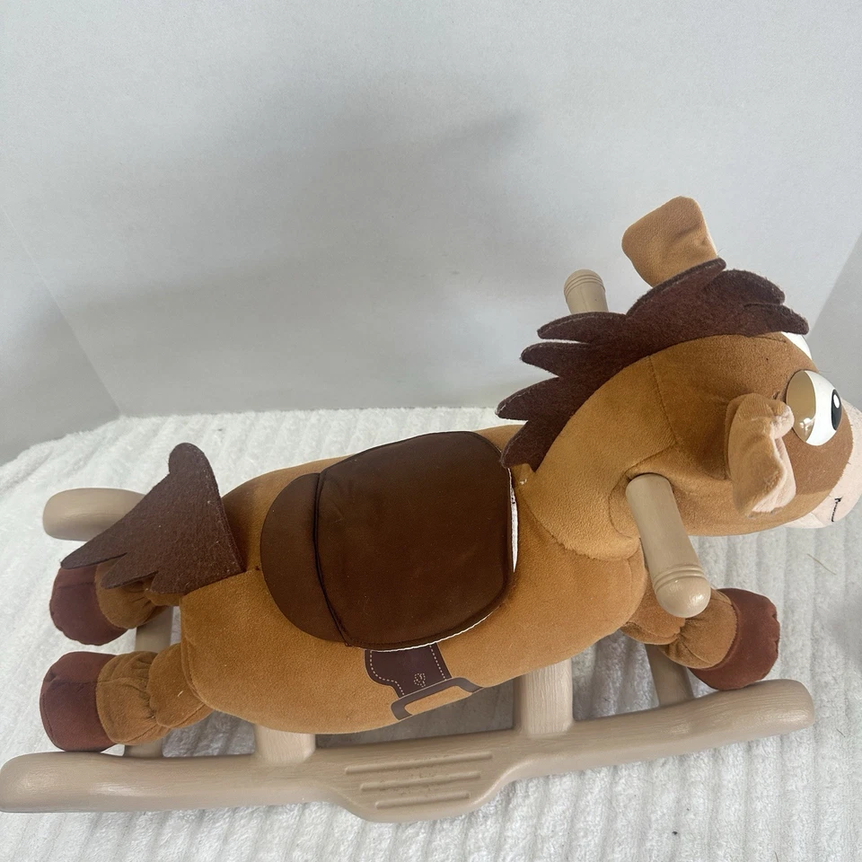 Disney Pixar Toy Story Bullseye Rocking Horse Plush Rocker Kiddieland No Sound - Image 4 of 4