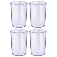 4Pcs Bathroom Tumbler, 350ml 11.83 Oz Toothbrush Cups, Purple