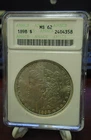 1898 United States Morgan Silver Dollar ANACS MS 62 Great Early Holder