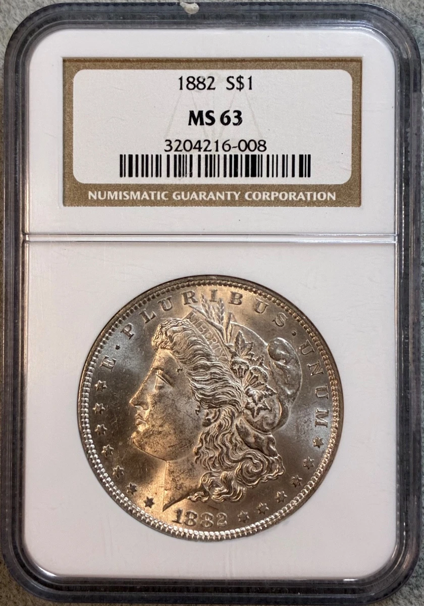 MS 63 Graded 1882 Year Morgan US Dollars (1878-1921) for sale | eBay