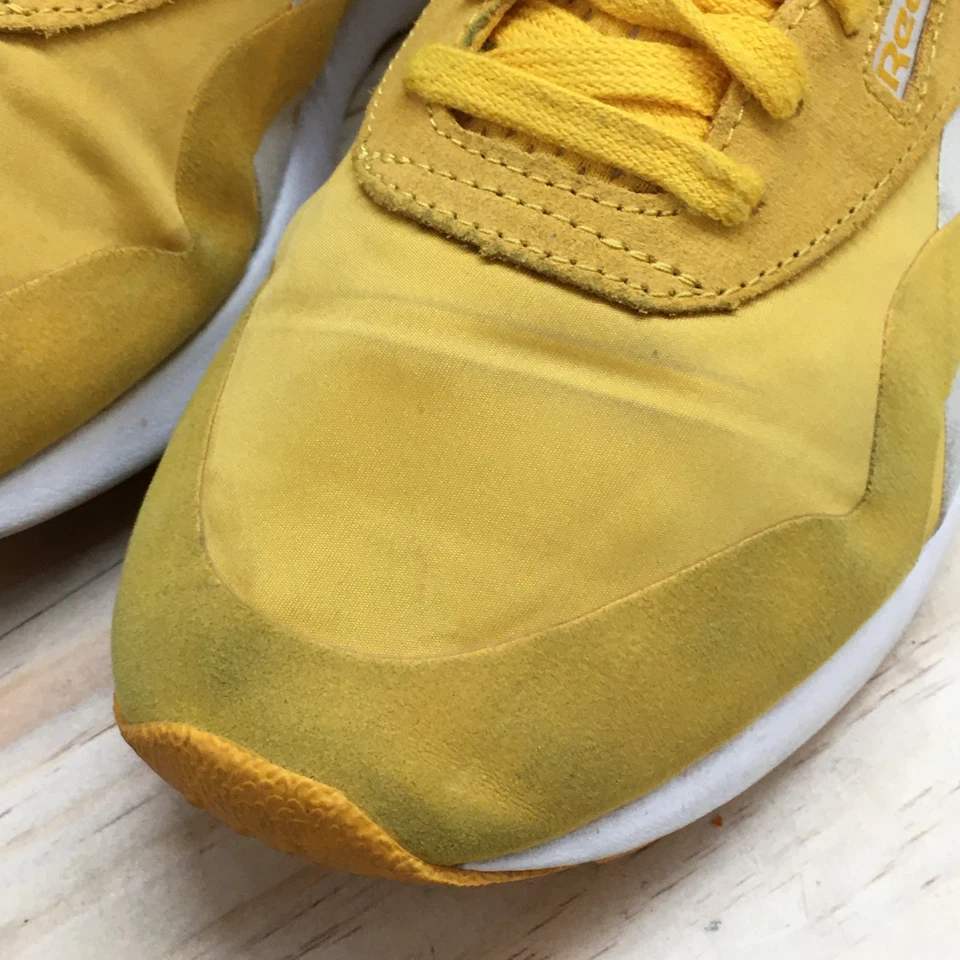 Reebok Shoes Womens 8 Classic Running Sneakers Yellow Low Top Athletic CN3630 - Image 4 of 4