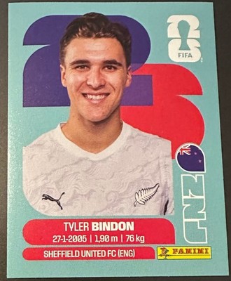 Panini FIFA World Cup 2026 Tyler Bindon NZL 7 Sticker Neuseeland
