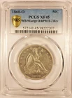 Only PCGS XF 45, WB-9 Large O RPM T-2 Rev,  1860 O Half Dollars Liberty Seated