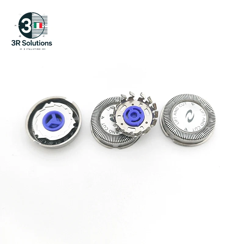 3 Pz HQ3 HQ4 Testina Di Ricambio Lama Di Rasoio per Philips Rasoio HQ56 HQ55 HQ4 - Immagine 4 di 4