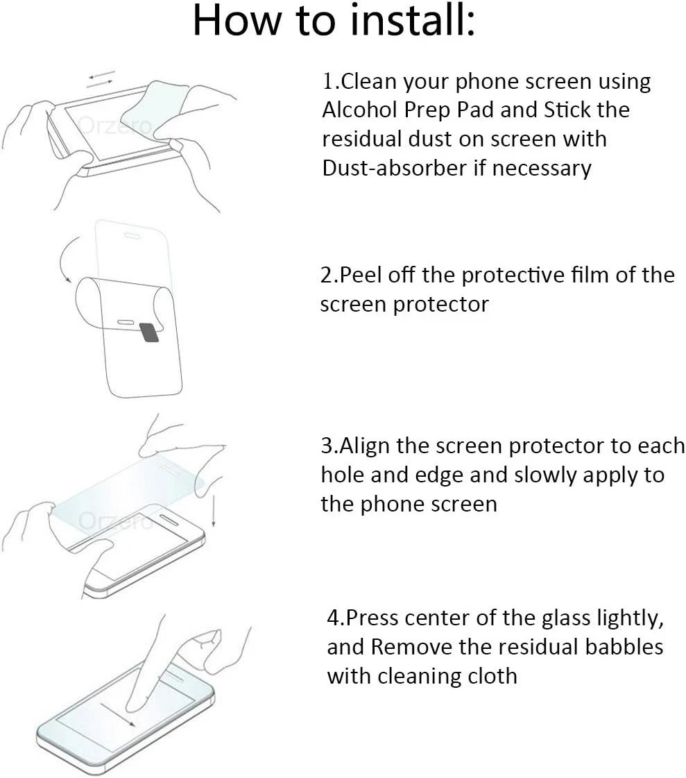 2 Pack 9H HD Tempered Glass Screen Protector For TABWEE T80 10 inch Tablet