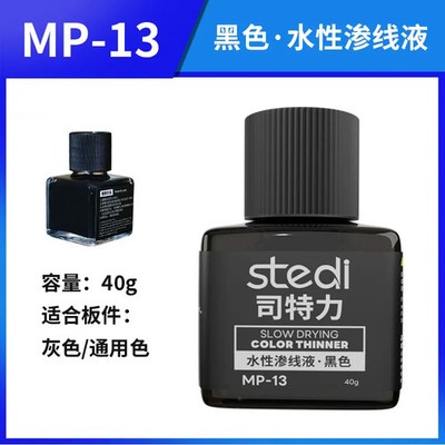 Stedi MP-13 Water-based Model Panel Line Accent Color 40g - Black