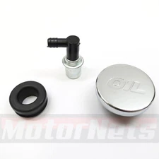 Valve Cover Oil Logo Cap Plug & PCV Valve For SB BB Mopar 318 340 360 383 440 