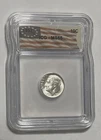 1957 Roosevelt Dime MS65 ICG 1776 Flag label 90% silver (Free Shipping)