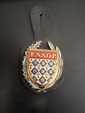 Insigne Pucelle E.N.S.O.P. - École Police - Cannes Écluse - Vintage