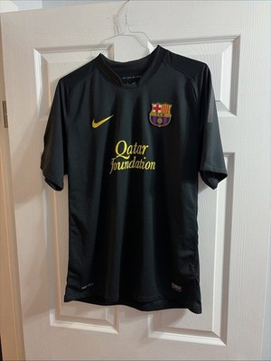 Nike FC Barcelona 2006 Away Football Soccer Jersey Black Mens Size