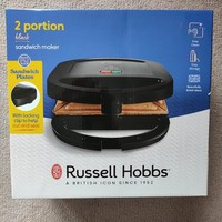 Russell Hobbs Sandwich Toaster, 2 Portion Toastie Maker 24520
