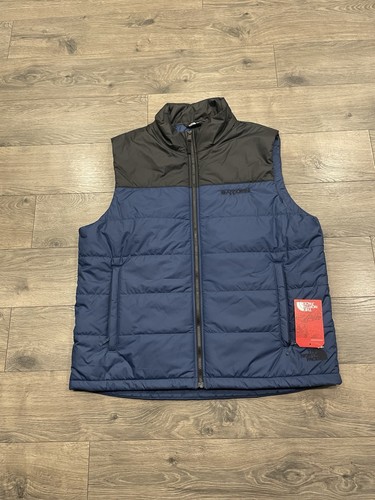 Neu mit Etikett North Face Herren Alltag isolierte Weste Gr. XL Golf adrett blau schwarz