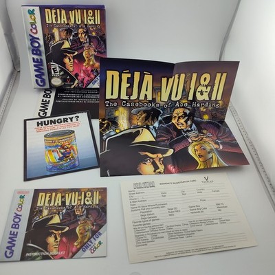 Deja Vu I & II (Game Boy Color | GBC) Authentic BOX MANUAL INSERTS POSTER ONLY