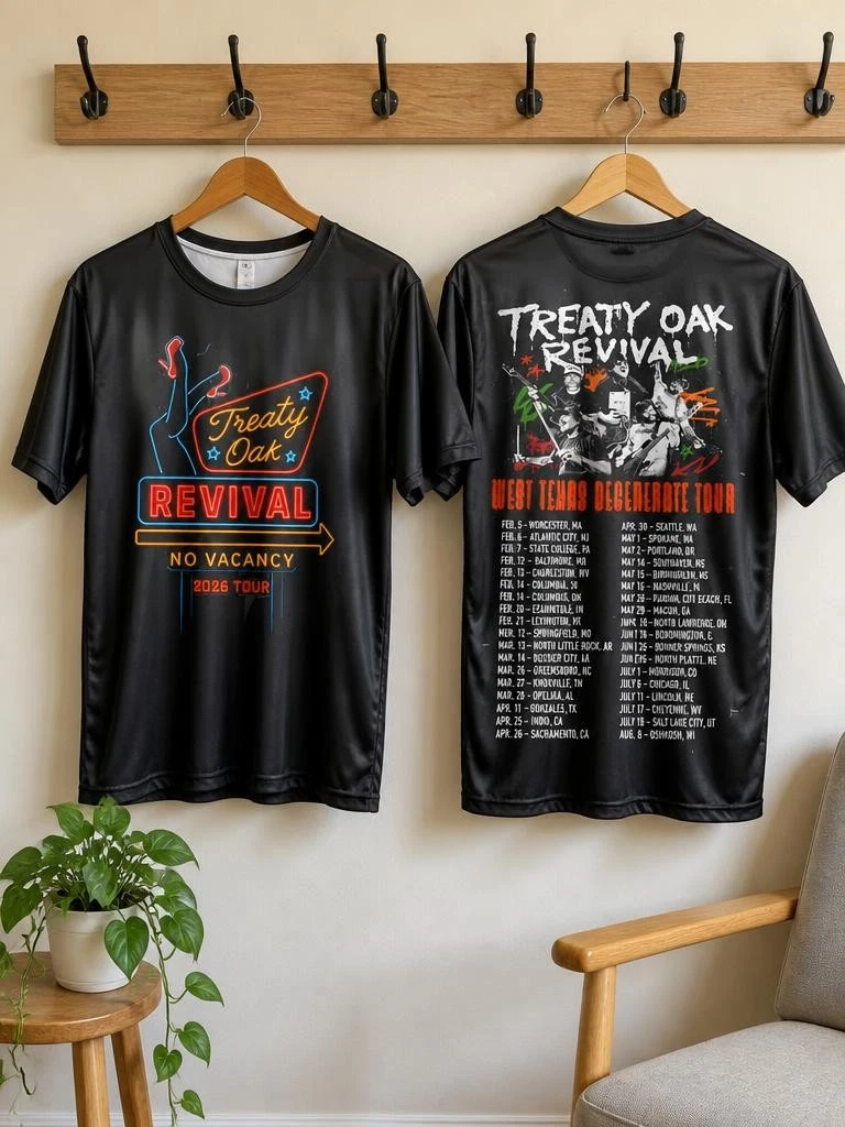 Treaty Oak Revival All Over Print For Fans T-Shirts