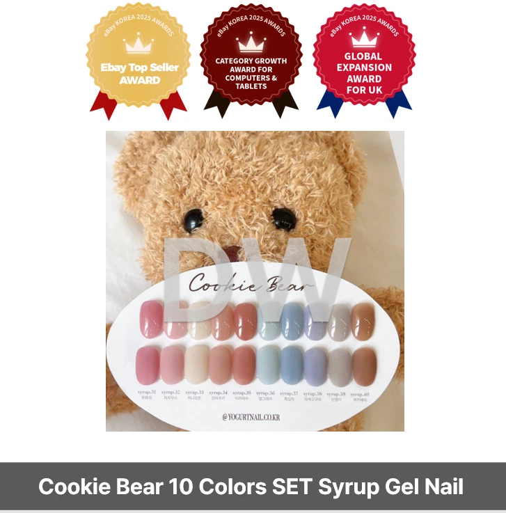 Yogurt Nail Cookie Bear 10 Colors SET Syrup Gel Nail Polish + Free Random Gift
Opens in a new window