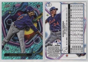 2023 Topps Cosmic Chrome Aqua Equinox Refractor /199 Kodai Senga #152 Rookie RC