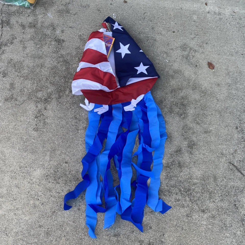 Vintage Windsport By Ganz Windsock America’s Velero NUEVO CON Etiquetas en Bolsa Foto 4 de 4