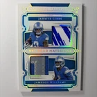2025 National Treasures Jahmyr Gibbs Jameson Williams NFL Gear Materials #24/25
