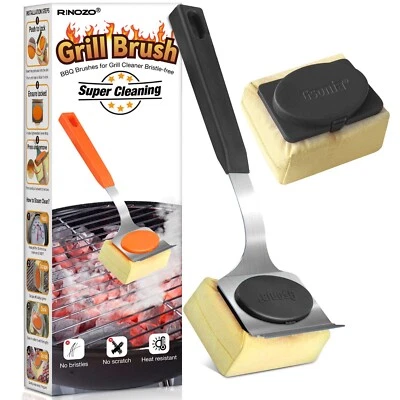 BBQTRIPS Grill Brush and Scraper, Bristle Free Steam Cleaning Safe for All Grill Types...