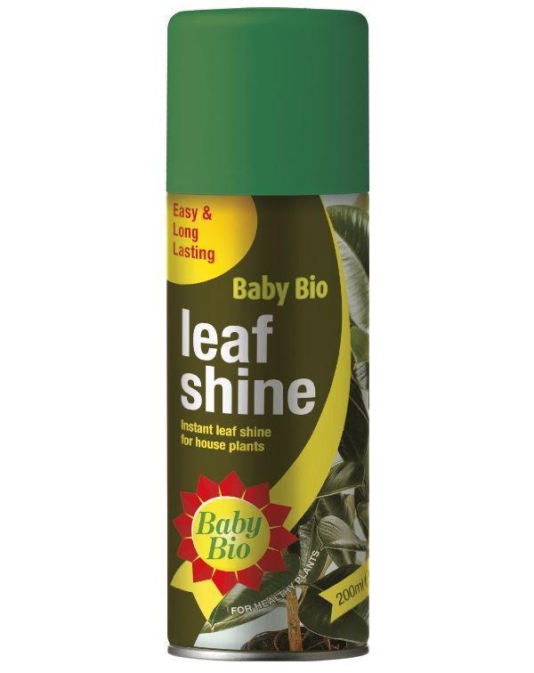 2 Baby Bio Leaf Shine Spray 200ml Long Lasting Leaf Shine for Indoor