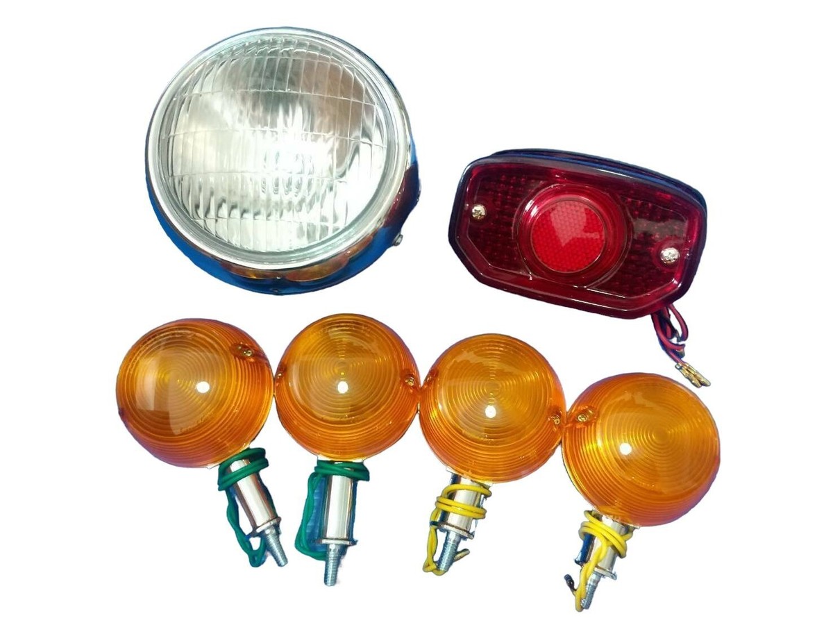 YAMAHA CHAPPY LB50 LB80 TAILLIGHT HEADLIGHT& TURN SIGNAL SET ALL