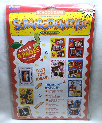 Memories Forever School Days Acid Lignin Free Scrapbooking Kit Makes 8+ Pages