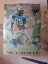 1992 Pro Set Power Football #189 - Webster Slaughter - Houston Oilers 92-1093