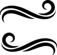 Vinyl Flames Decals Waves Boat Truck Car RV Golf Cart Graphics #5 + Colors USA