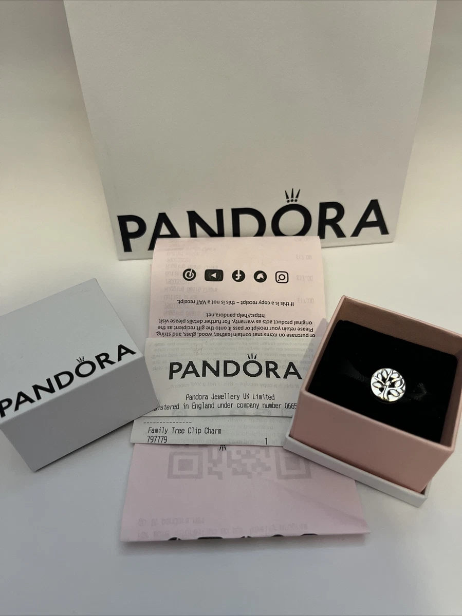 PANDORA Reflexions Family Tree of Life Clip Charm Silver Genuine