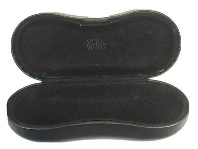 Vera Wang Sunglass Case Black On Black Hard Clam Shell  display picture 2