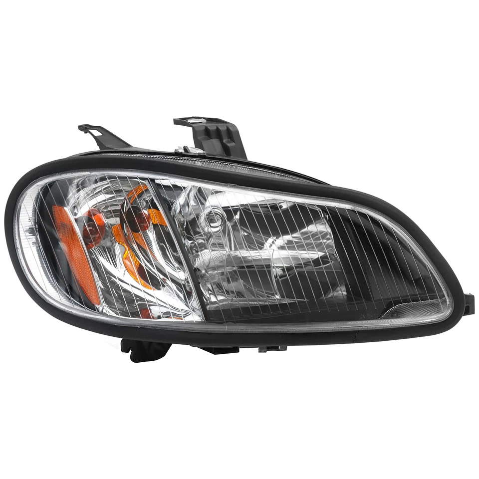 Headlights Headlamps Left & Right Pair Set For 02-18 Freightliner M-2 M2 Black - Image 2 of 4