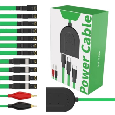 2UUL Power Cable Data Power Boot Cable For Phones Repair Durability