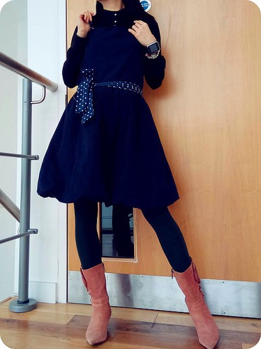 bodycon flare bottom dress