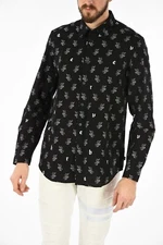 Diesel Shirt Men's S-Rabbit Embroidered Black Shirt Size M