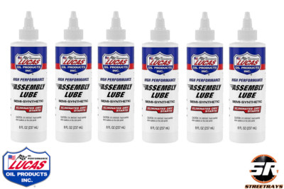 Lucas Oil High Performance Assembly Lubricant 10153 8 oz Semi-Synthetic Lube x6