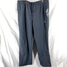 ASICS Mens Dark Gray Waterproof Pants Size L, XL
