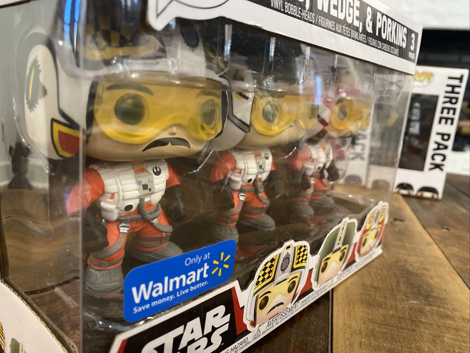 Funko Pop Star Wars 3 Pack X-Wing Pilots Walmart Biggs Wedge Porkins
