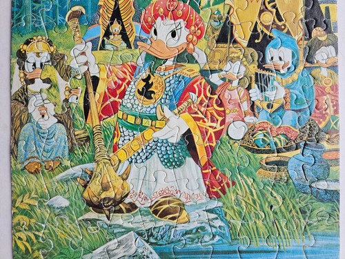 Vintage Donald Duck as Fakir Jigsaw Puzzle 80s 100 Pcs Jumbo Walt Disney Classic - Picture 7 of 12